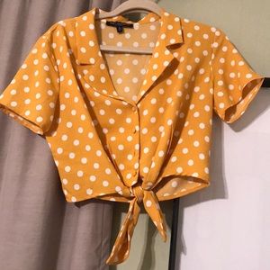 Polka Dot Crop Top
